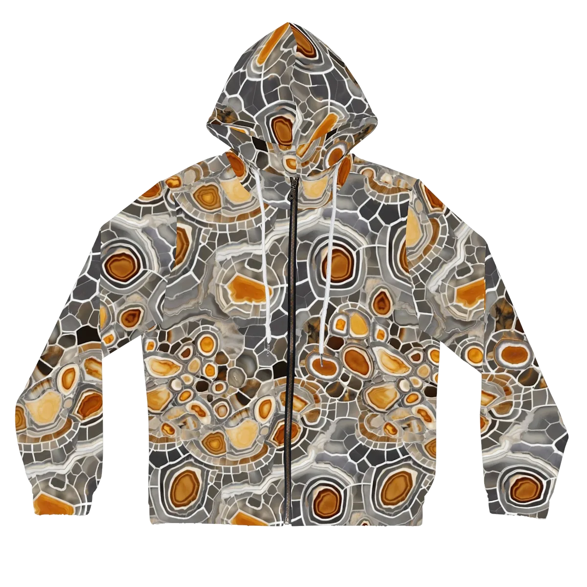 Amber Geode on Women's Full-Zip Hoodie — Front
