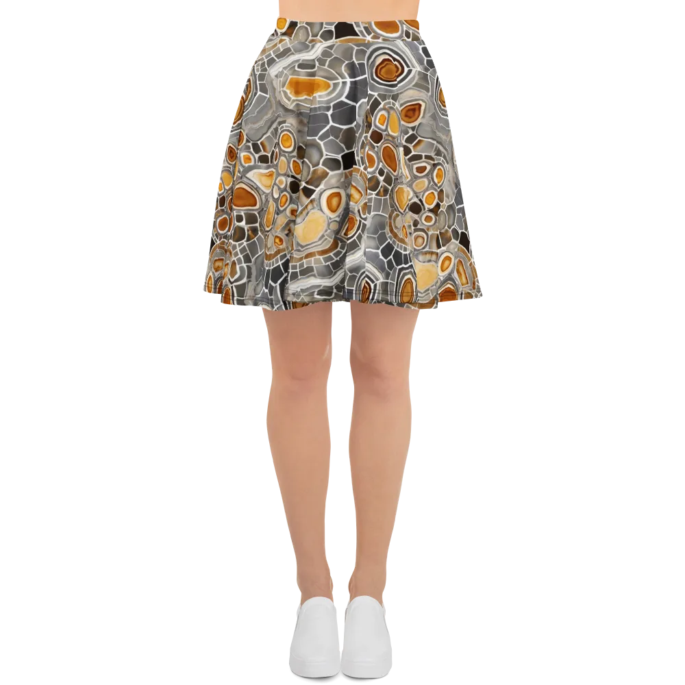 Amber Geode on Skater Skirt — Front