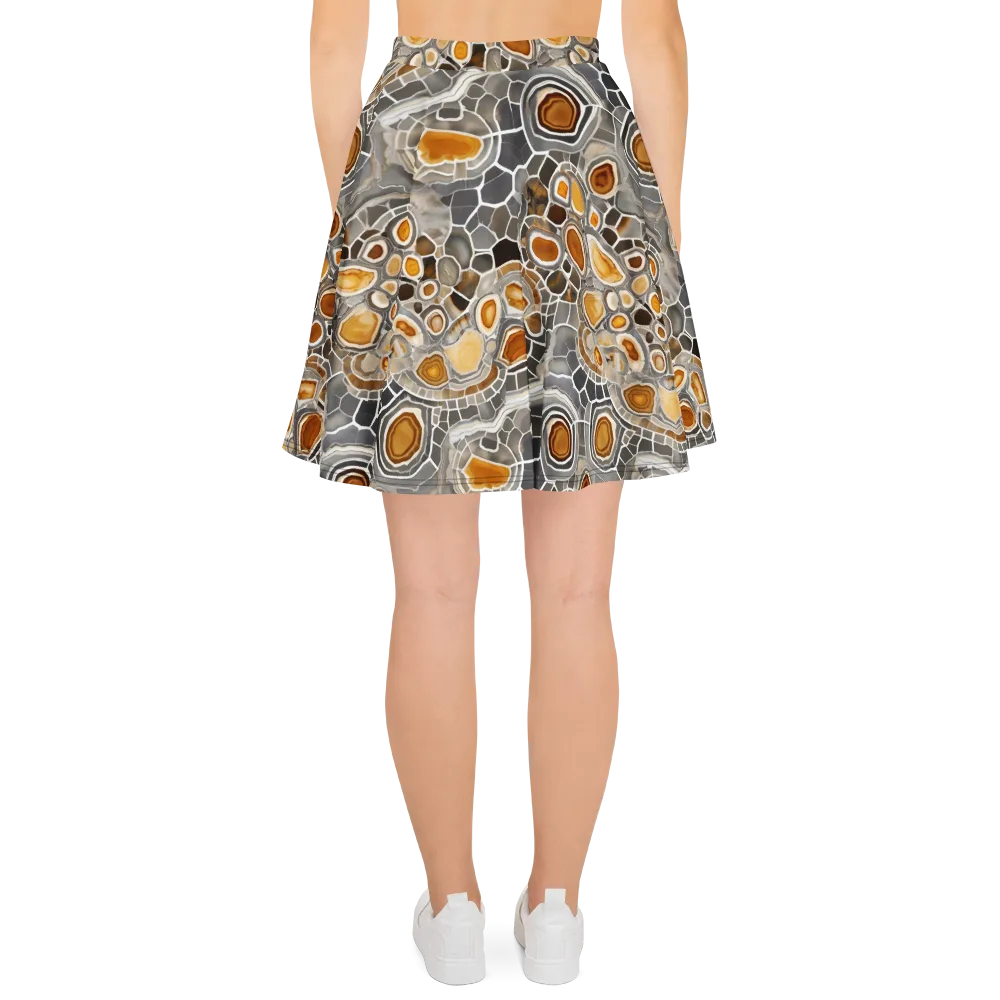 Amber Geode on Skater Skirt — Back