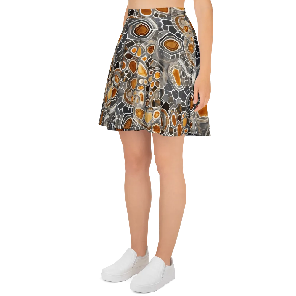 Amber Geode on Skater Skirt — Left