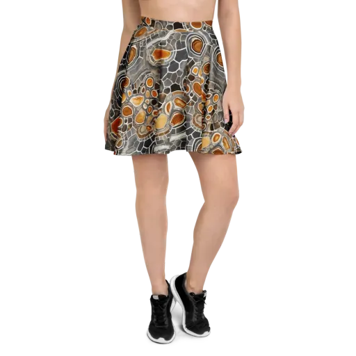 Amber Geode on a Skater Skirt
