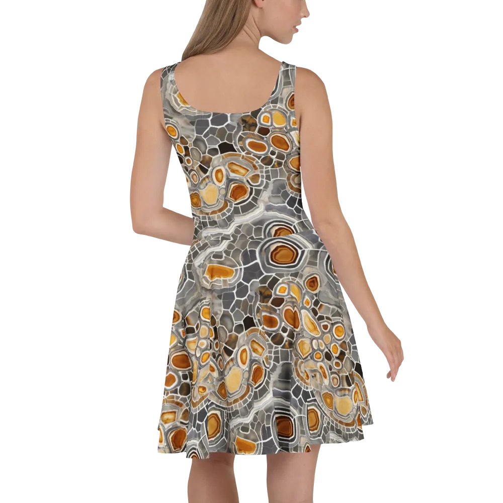 Amber Geode on Skater Dress — Back