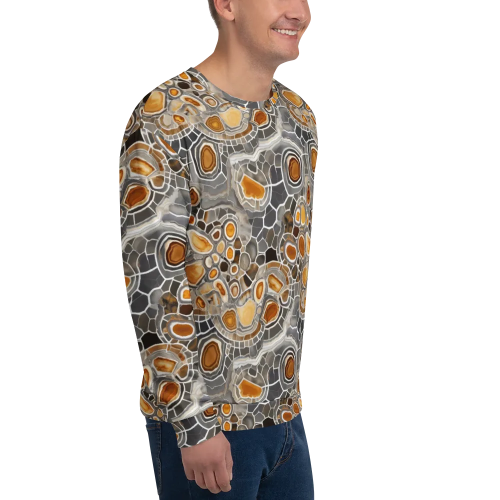 Amber Geode on Sweatshirt — Right Front