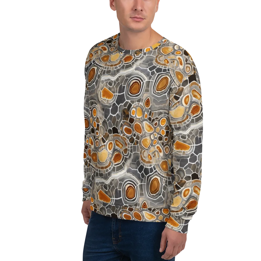 Amber Geode on Sweatshirt — Left Front