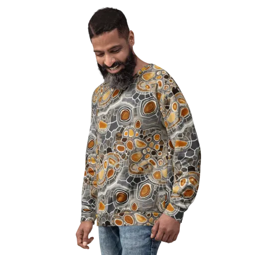 Amber Geode on a Sweatshirt