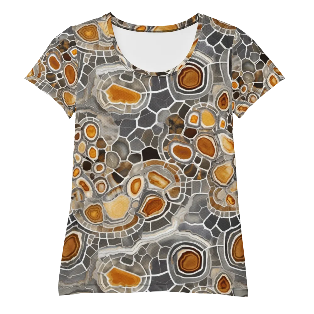 Amber Geode on Women's Athletic T-Shirt — Front