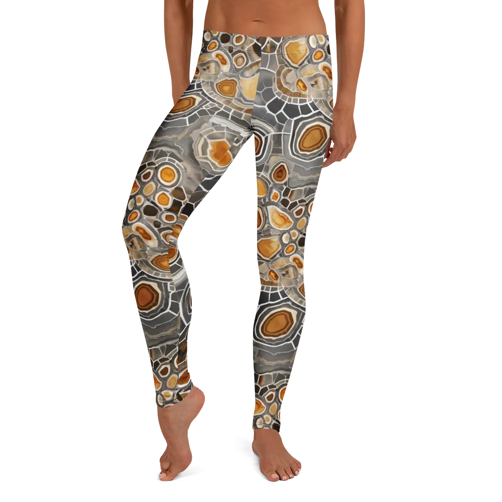 Amber Geode on Leggings — Front