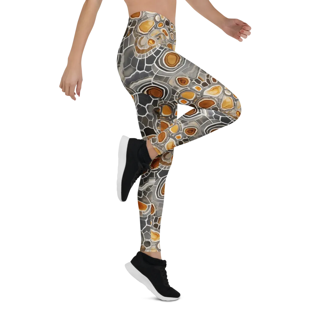 Amber Geode on Leggings — Right