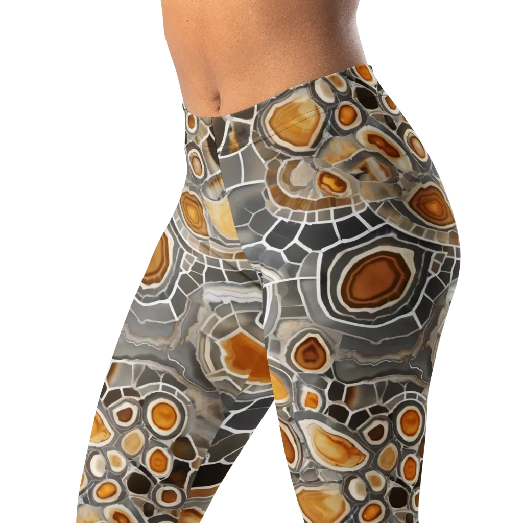 Amber Geode on Leggings — Left Front