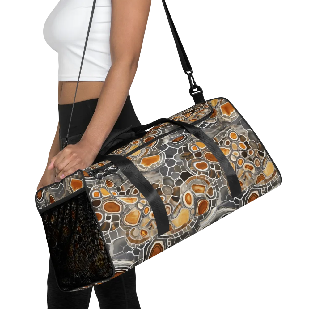 Amber Geode on Duffle Bag — Front