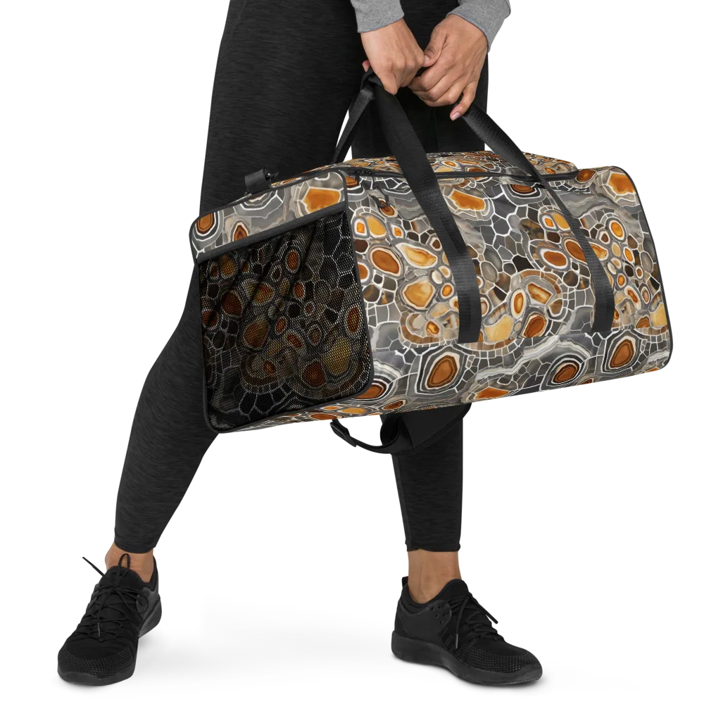 Amber Geode on Duffle Bag — Right Front