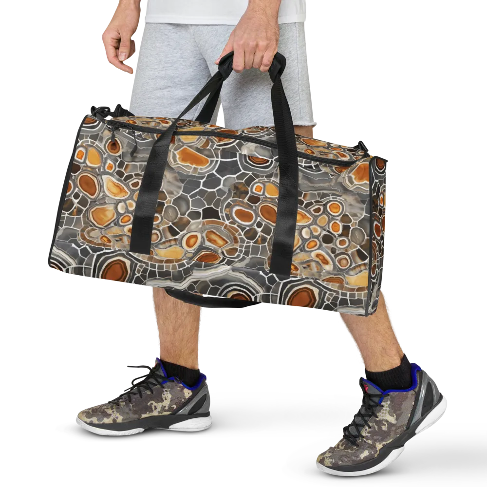 Amber Geode on Duffle Bag — Front