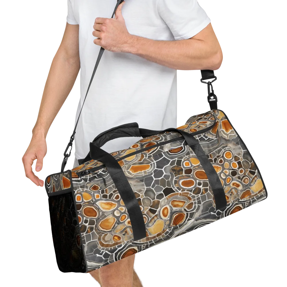 Amber Geode on Duffle Bag — Right Front