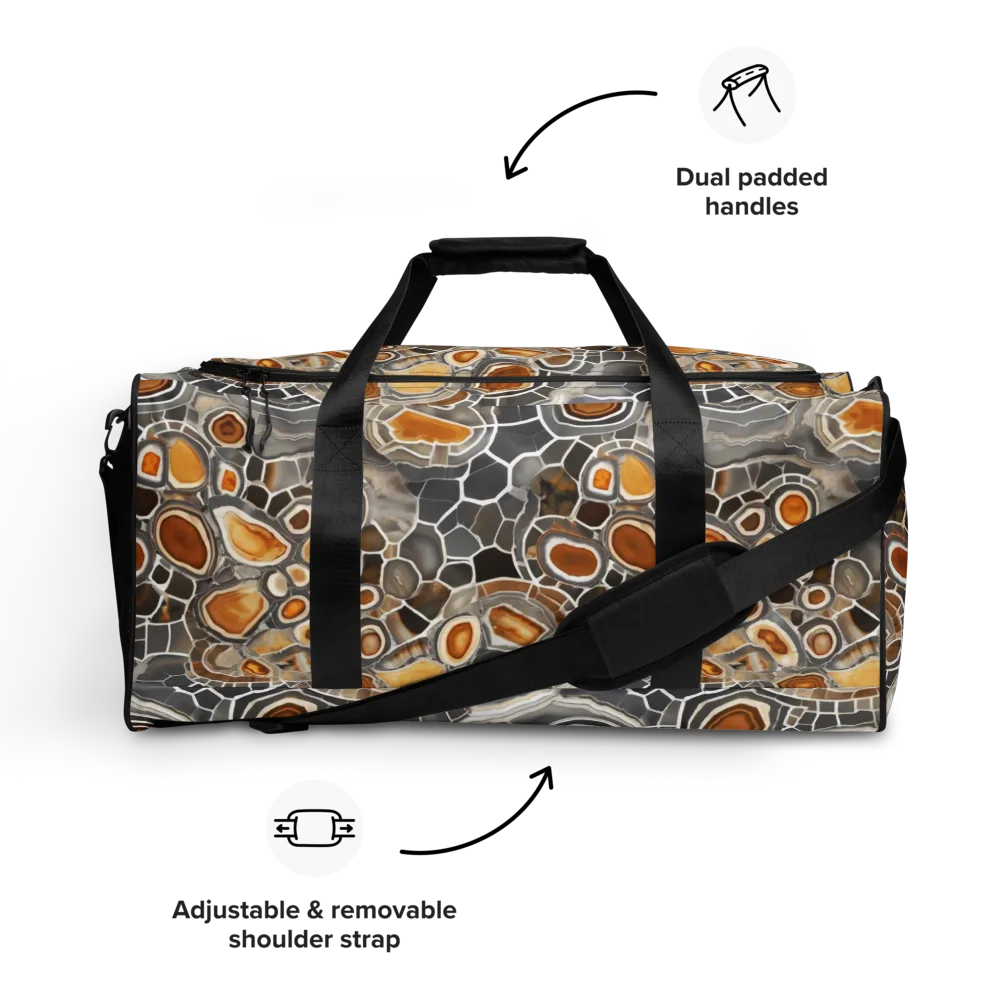 Amber Geode on Duffle Bag — Front