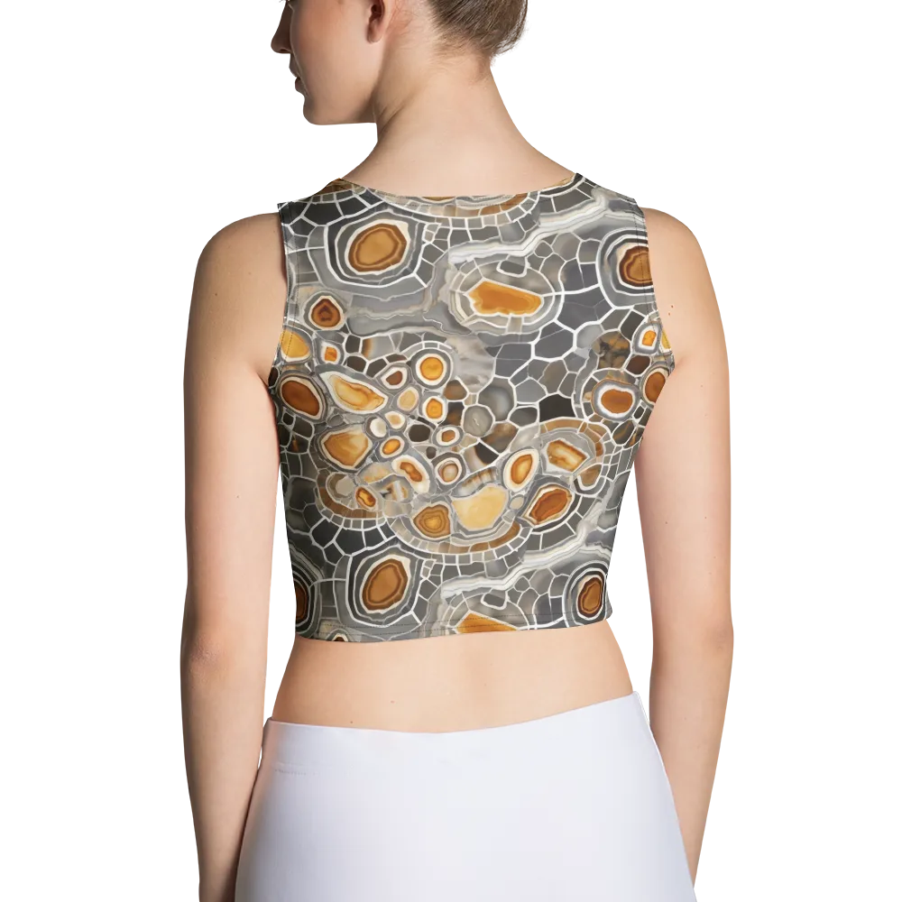 Amber Geode on Crop Top — Back