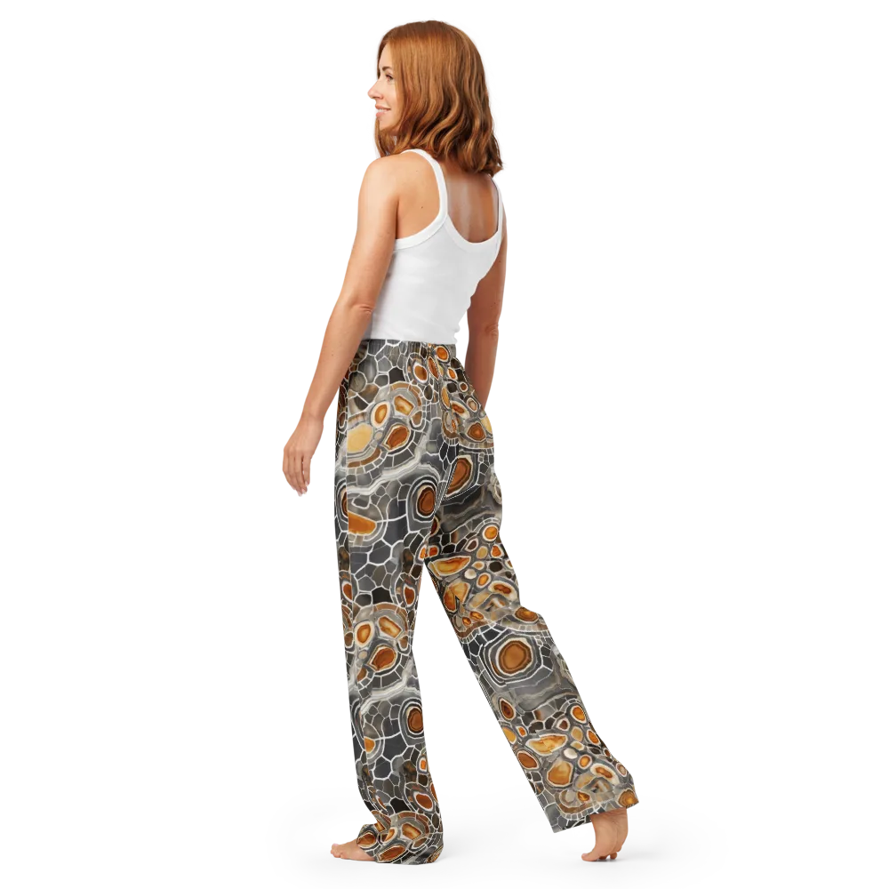 Amber Geode on Women's Pajama Pants — Back