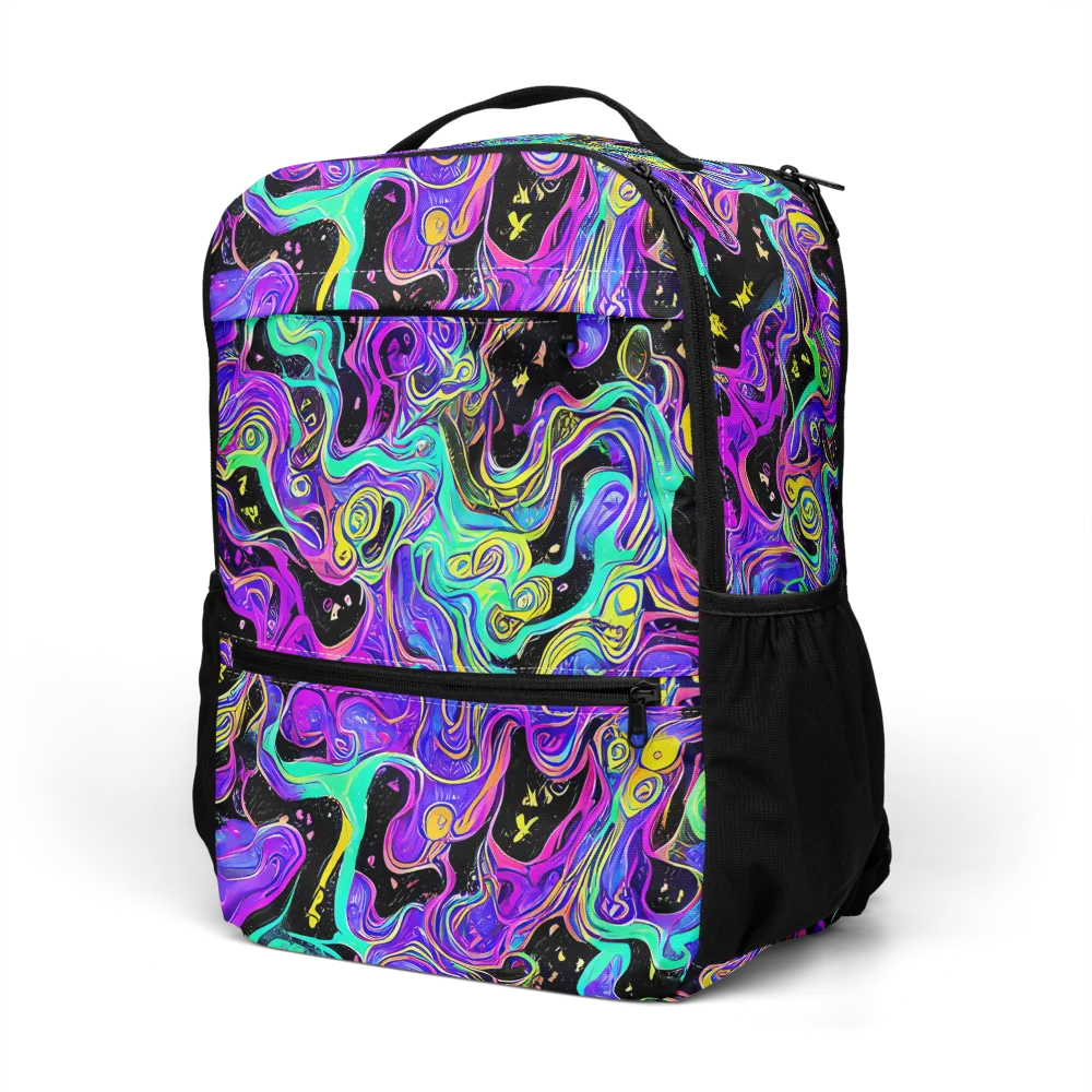 Sonic Swirl on Utility Backpack — Left Front