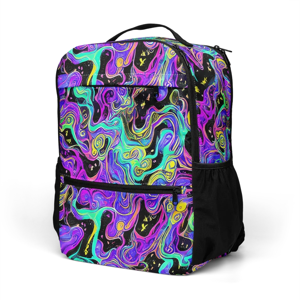 Sonic Swirl on Utility Backpack — Left Front