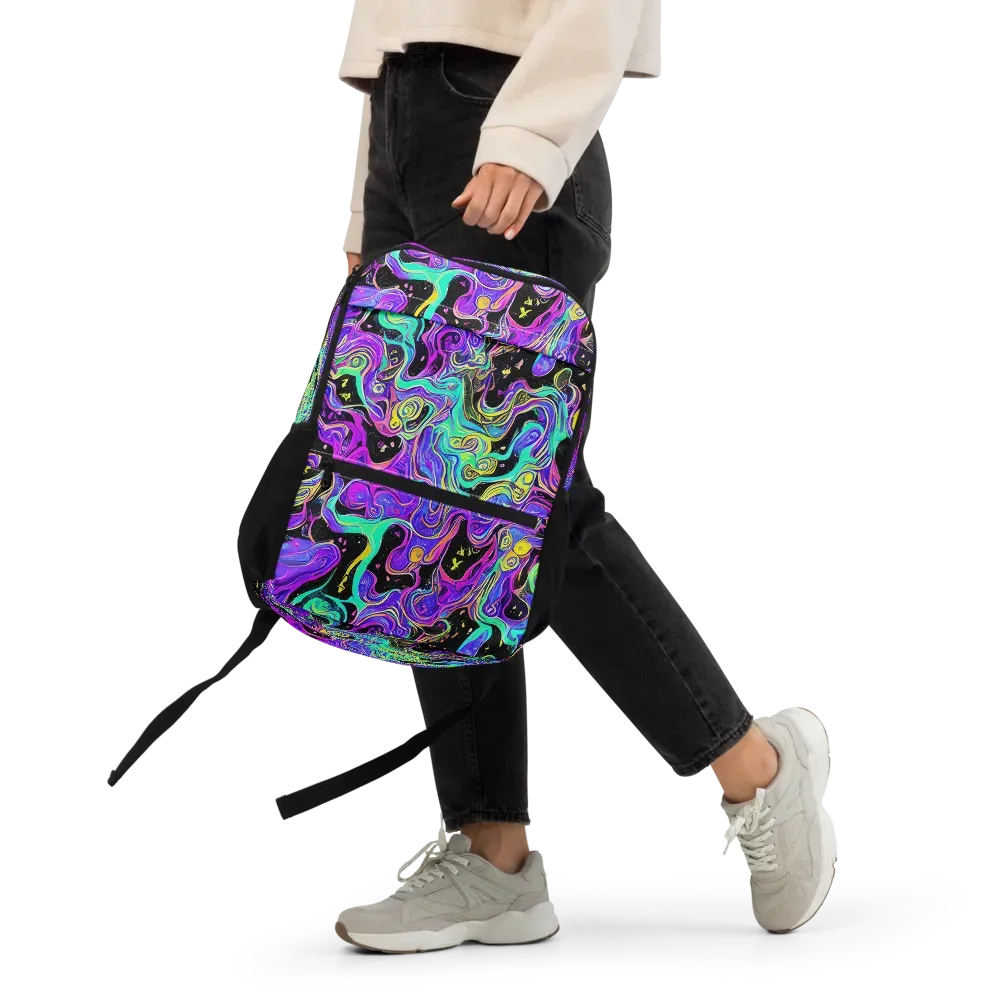 Sonic Swirl on Utility Backpack — Front