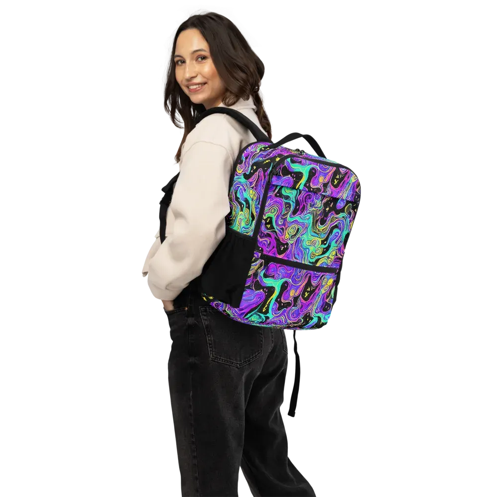 Sonic Swirl on Utility Backpack — Back