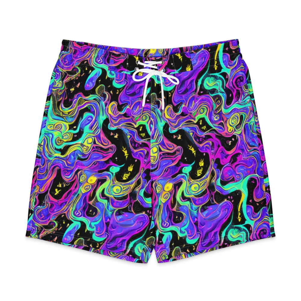 Sonic Swirl on Men's Board Shorts — Front