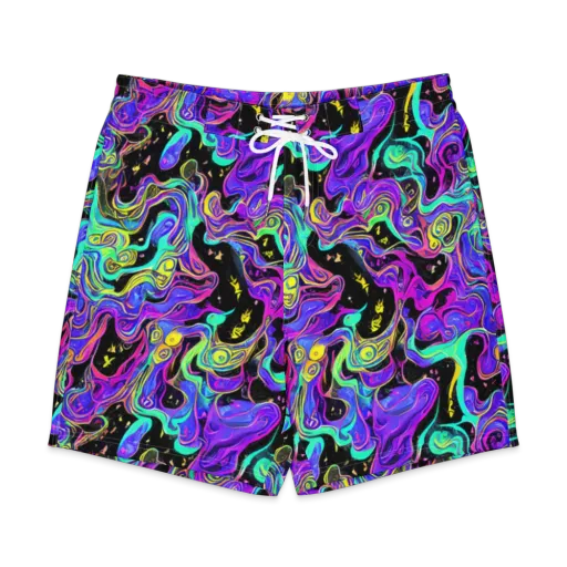 Sonic Swirl on a Men's Board Shorts