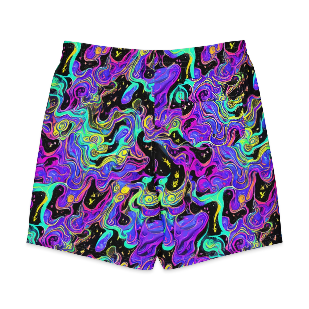 Sonic Swirl on Men's Board Shorts — Back