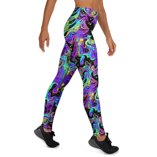 Sonic Swirl on a Yoga Leggings