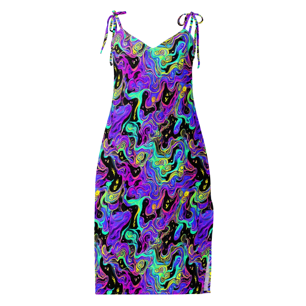 Sonic Swirl on Slip Dress — Front