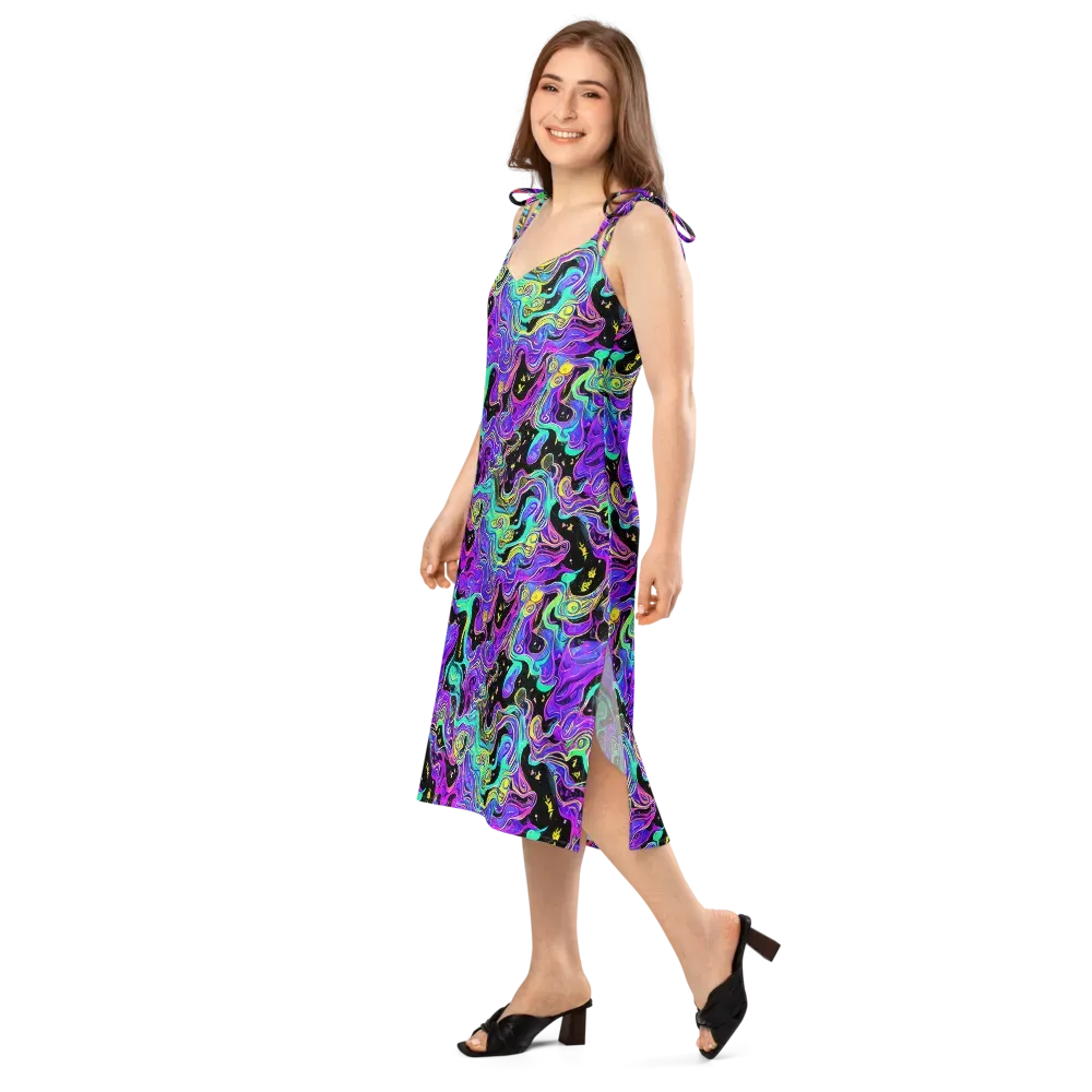 Sonic Swirl on Slip Dress — Left Front