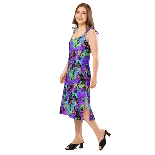 Sonic Swirl on a Slip Dress