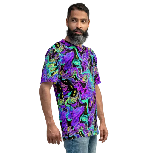 Sonic Swirl on a Men's Crew Neck T-Shirt