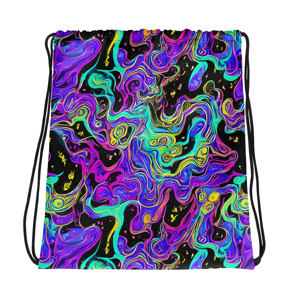 Sonic Swirl on Drawstring Bag — Photo