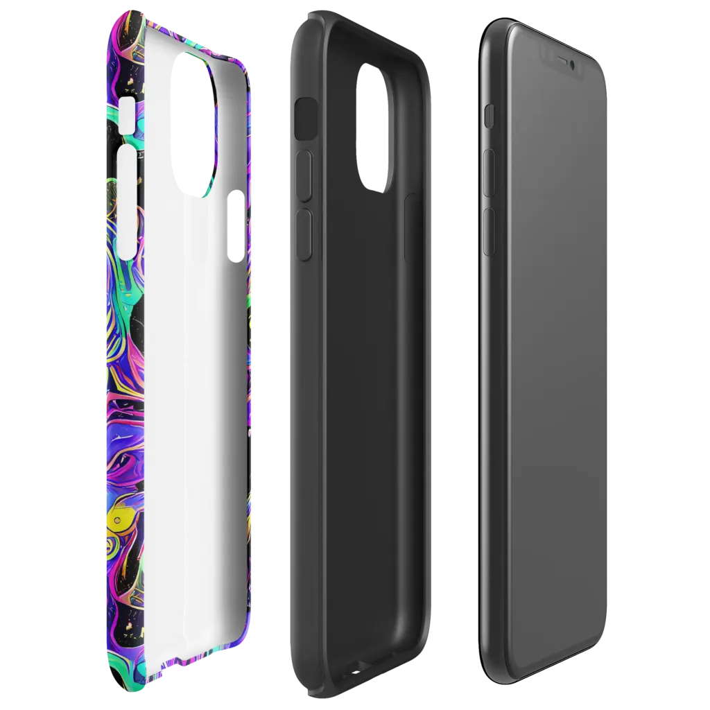 Sonic Swirl on Tough Case for iPhone® — Right