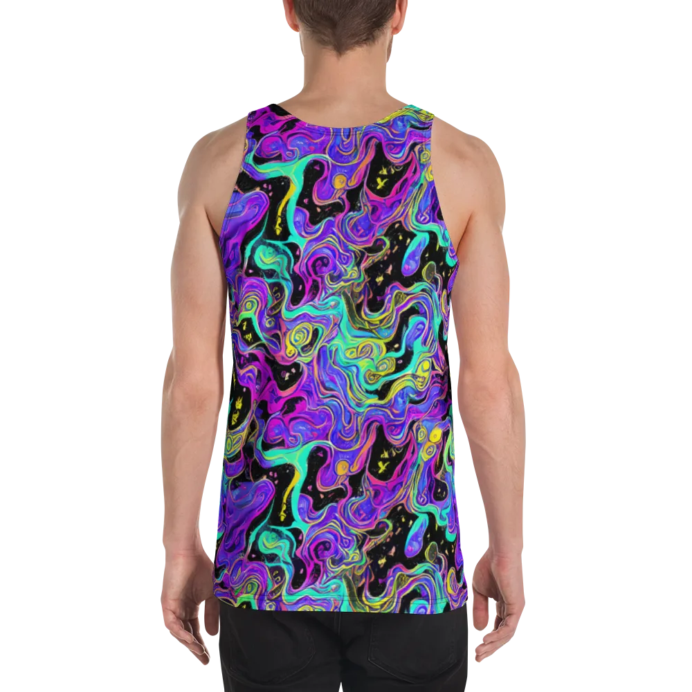 Sonic Swirl on Men's Tank Top — Back