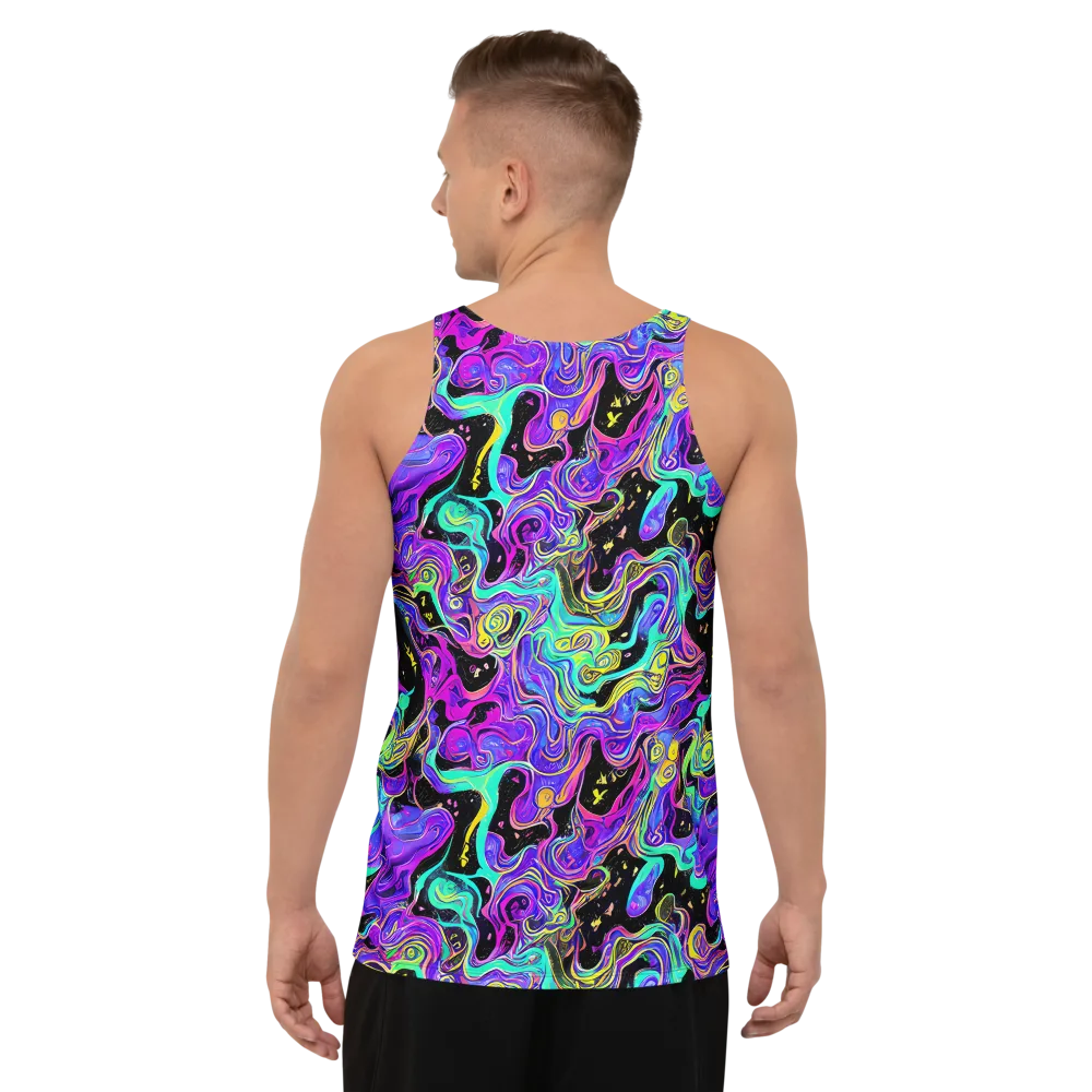 Sonic Swirl on Men's Tank Top — Back