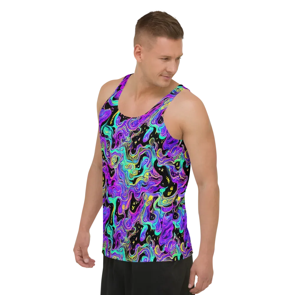Sonic Swirl on Men's Tank Top — Left Front