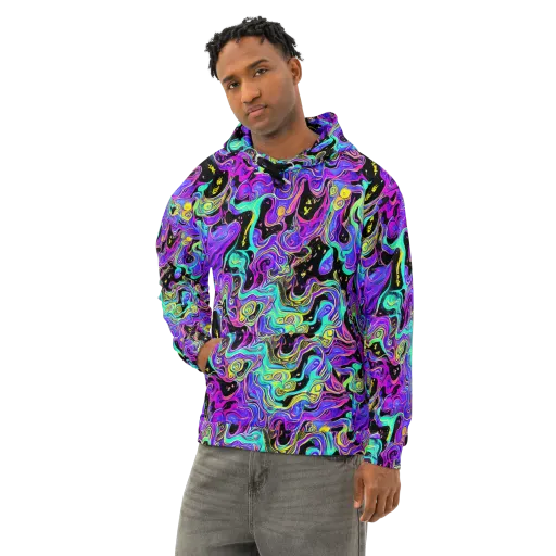 Sonic Swirl on a Cotton Hoodie