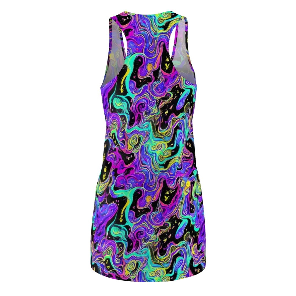 Sonic Swirl on Racerback Dress — Back