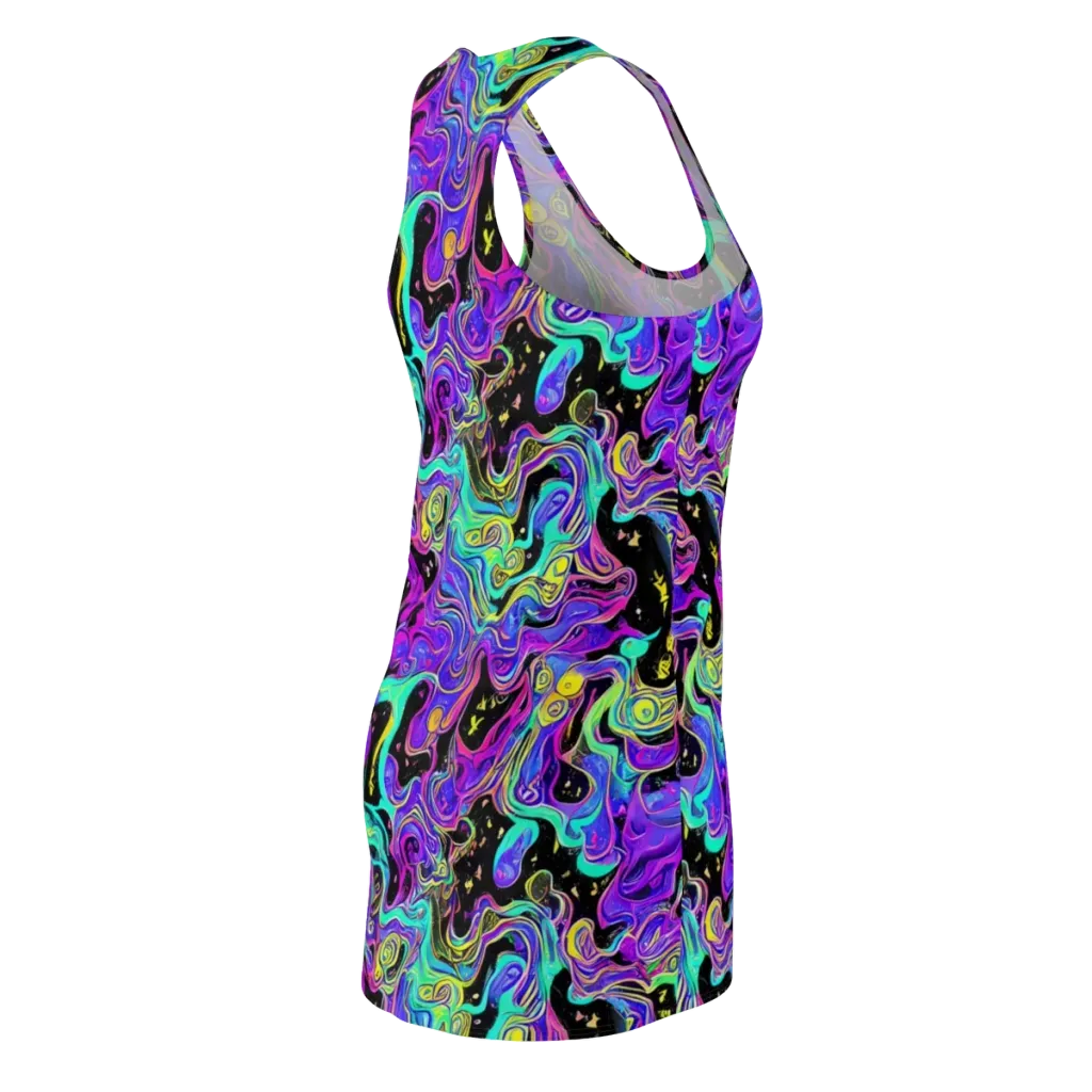 Sonic Swirl on Racerback Dress — Back Side