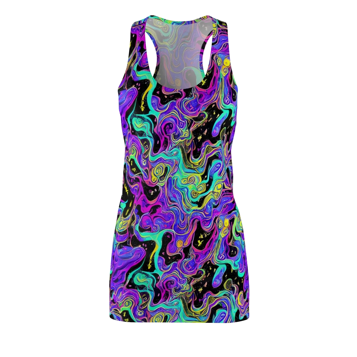 Sonic Swirl on Racerback Dress — Front