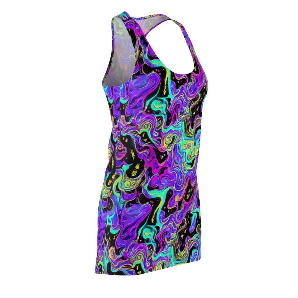 Sonic Swirl on Racerback Dress — Front Side
