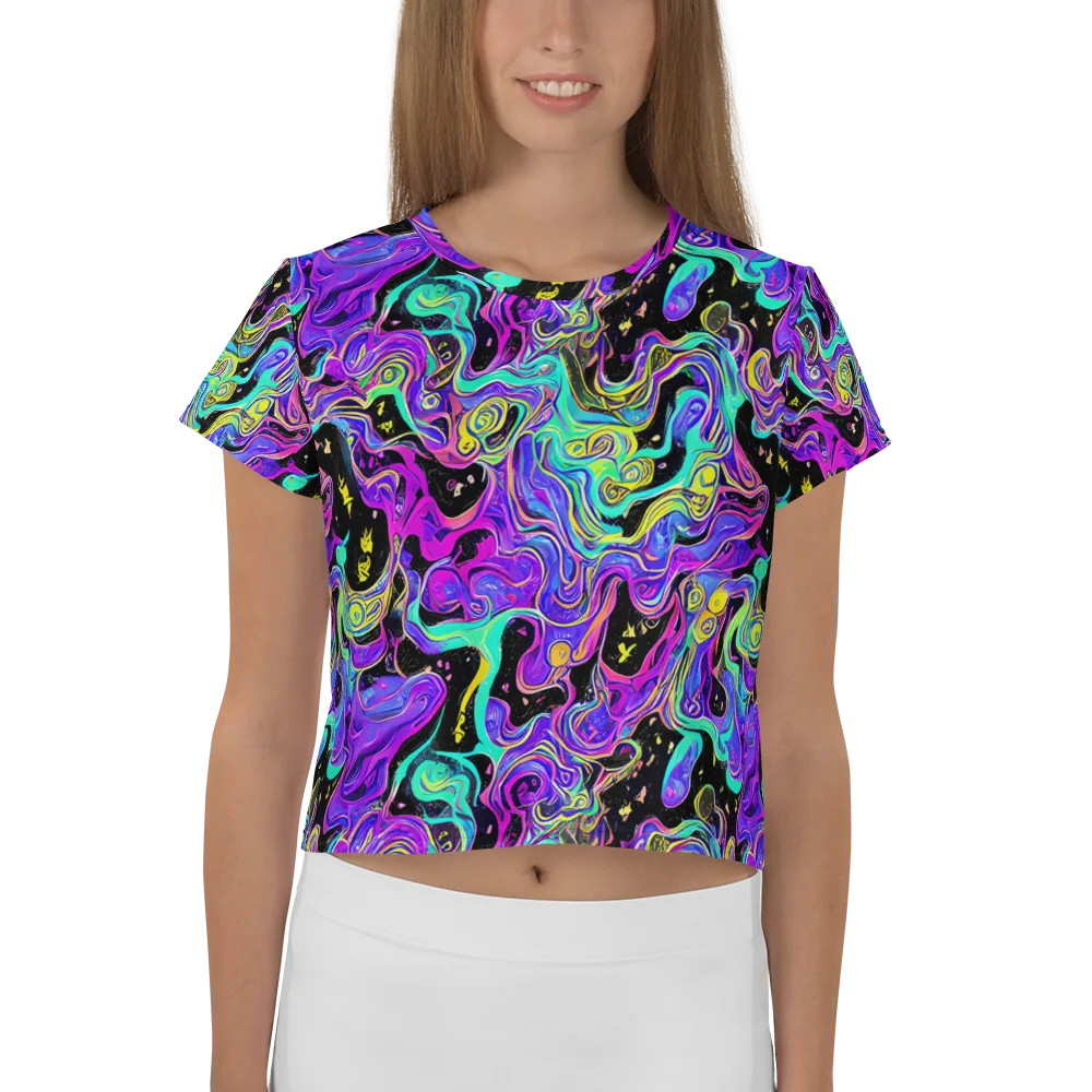 Sonic Swirl on Crop Tee — Front