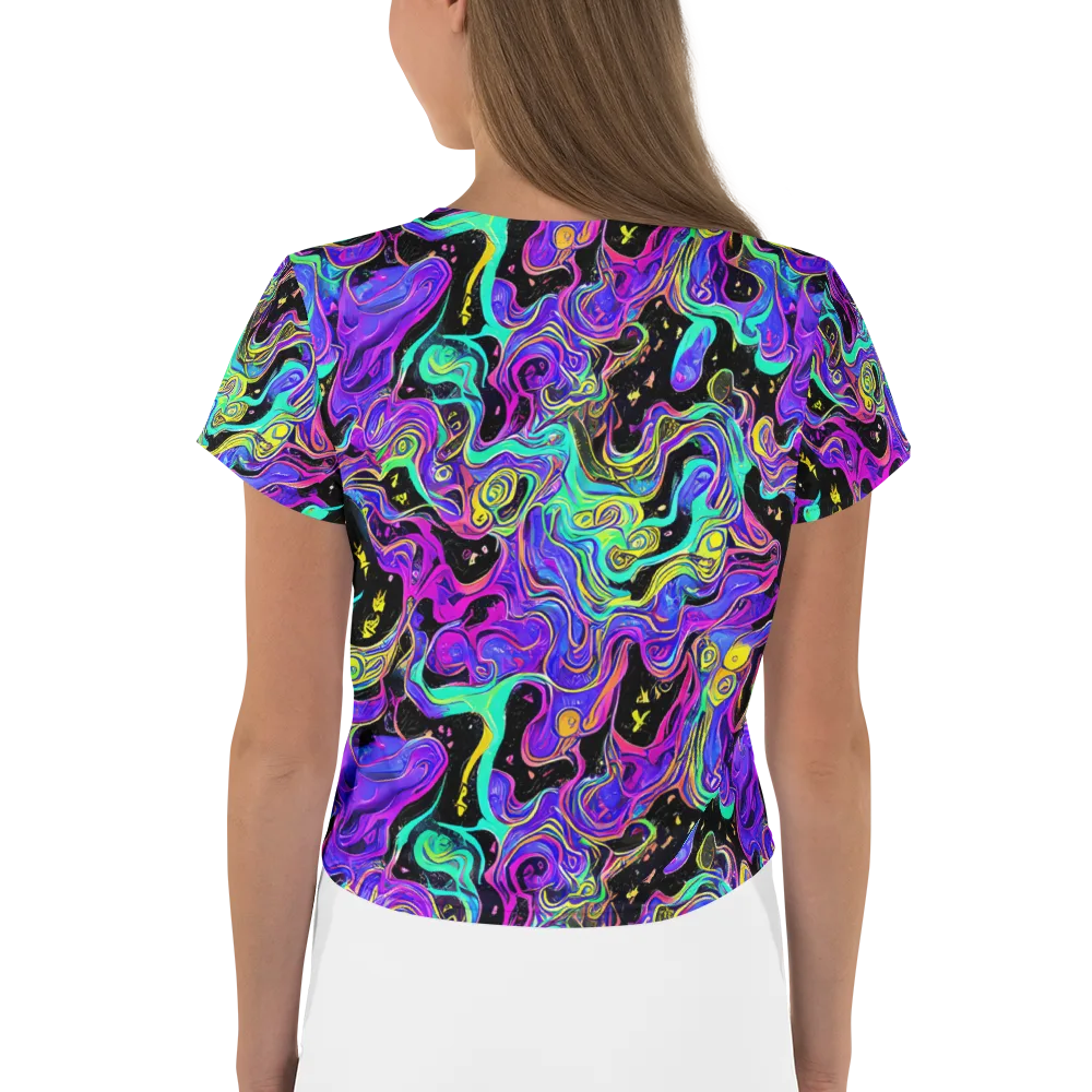 Sonic Swirl on Crop Tee — Back