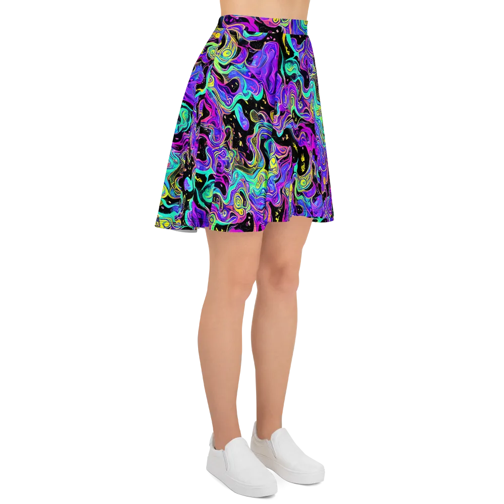 Sonic Swirl on Skater Skirt — Right