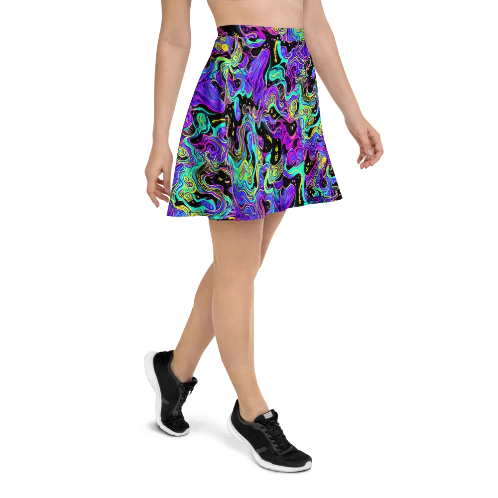 Sonic Swirl on Skater Skirt — Right