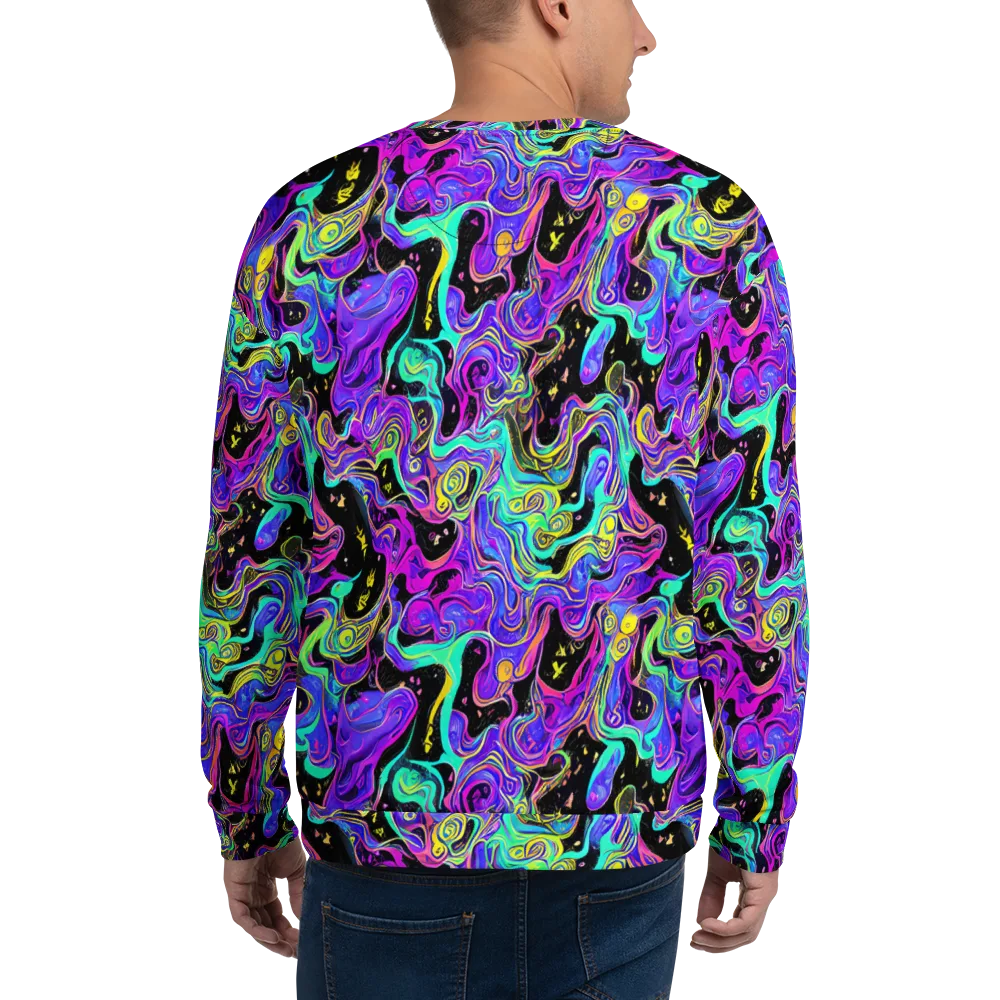 Sonic Swirl on Sweatshirt — Back