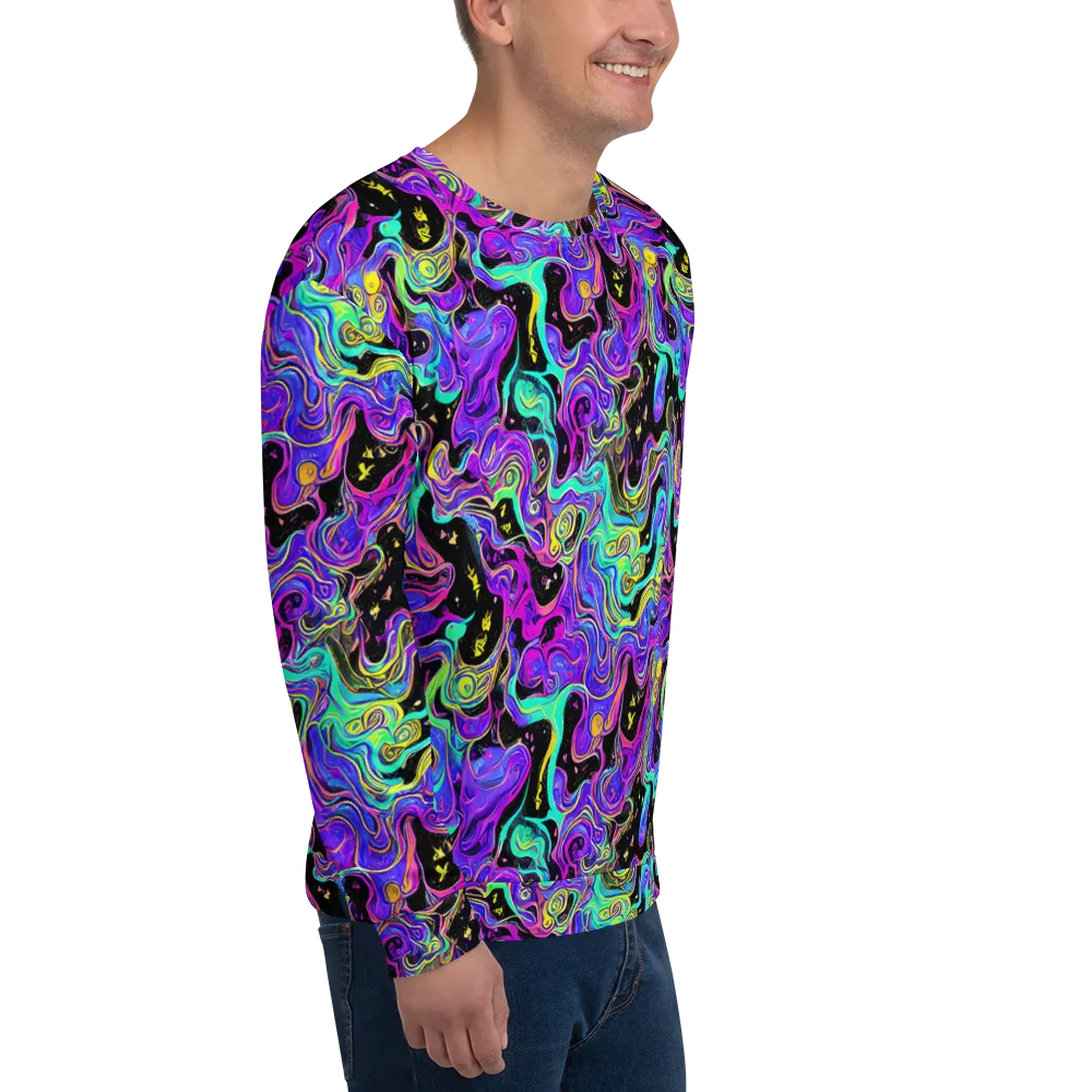 Sonic Swirl on Sweatshirt — Right Front
