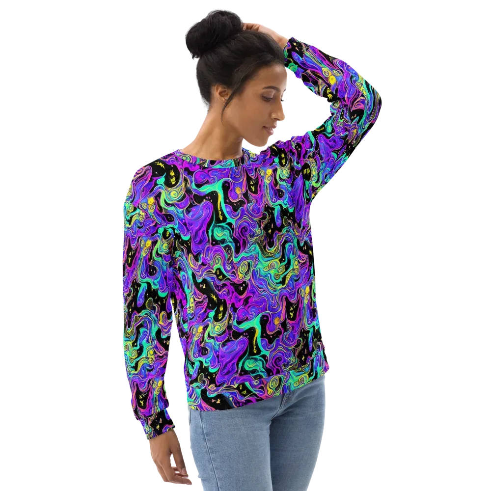 Sonic Swirl on Sweatshirt — Right Front