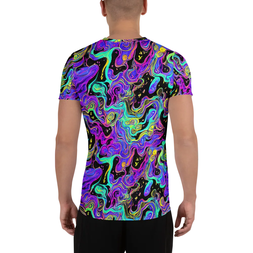 Sonic Swirl on Men's Athletic T-Shirt — Back